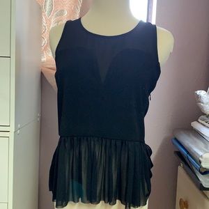 NWT backless black top